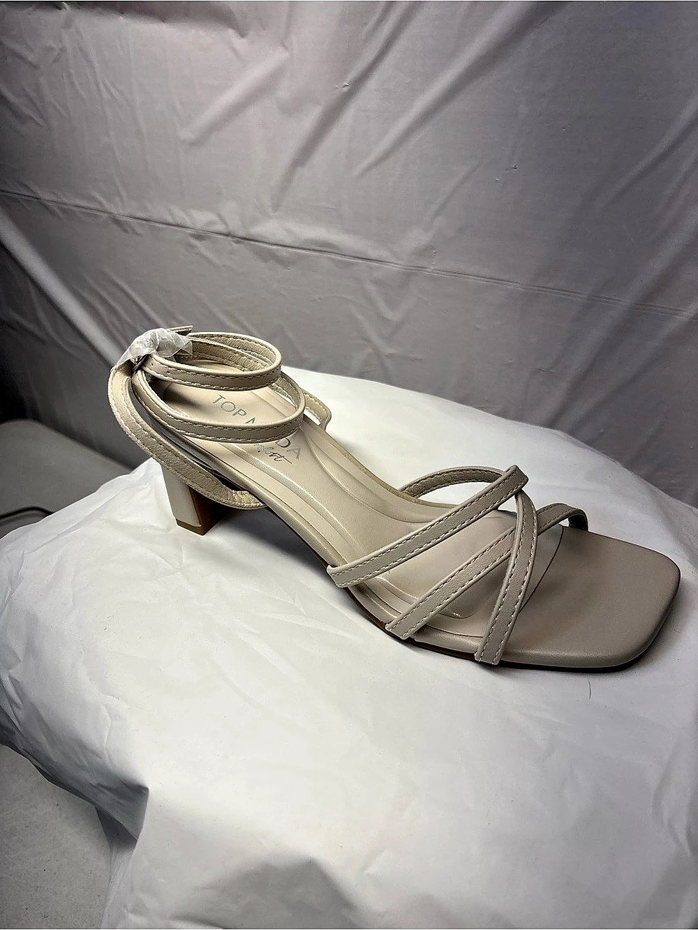 Top Moda Monique-9 Strappy Heels Beige US 6
